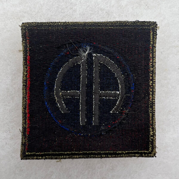 WW2 US Army 82nd Airborne Division Patch OD Border Black Back Rare - Image 4