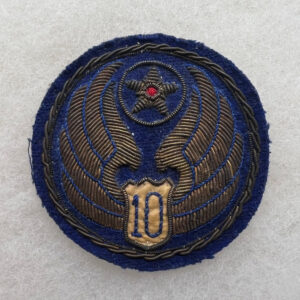 WW2 US 10th Army Air Force Patch Bullion Indian Made