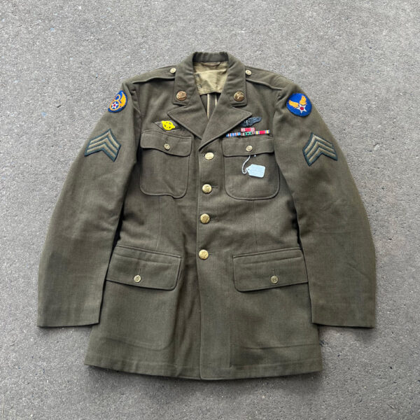 WW2 US 8th Army Air Force 445th Bombardment Group Tail Gunner Uniform Grouping With English Made Squadron Patch ID'D - Image 6