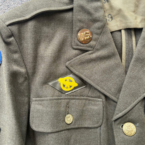 WW2 US 8th Army Air Force 445th Bombardment Group Tail Gunner Uniform Grouping With English Made Squadron Patch ID'D - Image 8