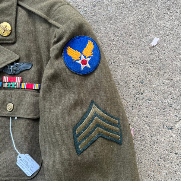 WW2 US 8th Army Air Force 445th Bombardment Group Tail Gunner Uniform Grouping With English Made Squadron Patch ID'D - Image 11