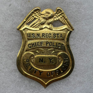 1940s Era US Navy Chief Petty Officer Police Badge