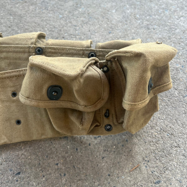 WW1 US Model 1917 10 Pocket Medical Belt Long 1918 - Image 3