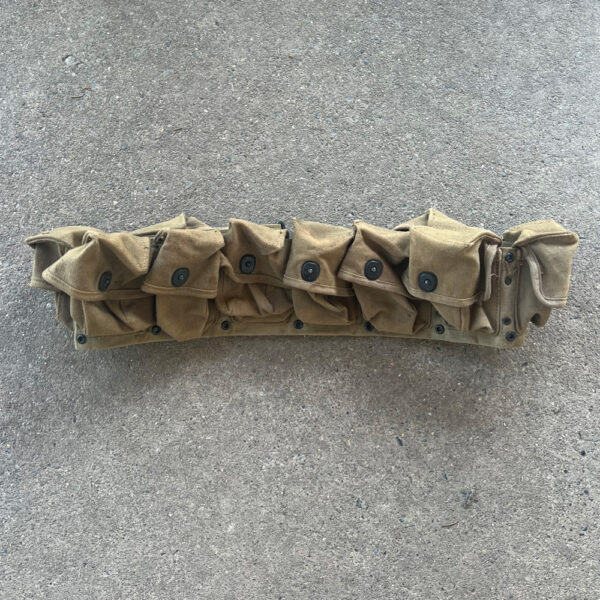 WW1 US Model 1917 10 Pocket Medical Belt Long 1918 - Image 5