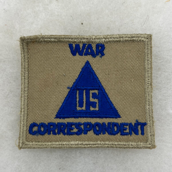 WW2 US Army Non Combatant War Correspondent Patch Twill