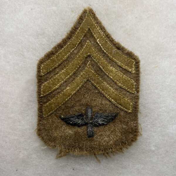 WW1 US Army Air Service Sergeant Chevron Bullion