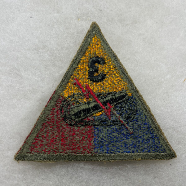 WW2 US Army 3rd Armored Division Patch Greenback