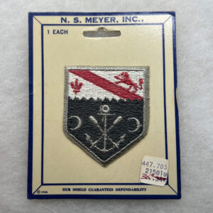 US Army 1st Engineer Battalion Pocket Patch On NS Meyer Sales Card