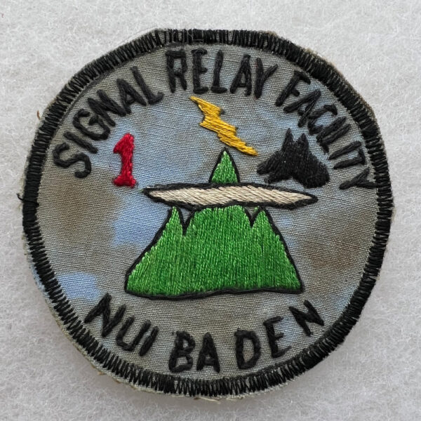 US Army Signal Relay Facility Nui Ba Den Pocket Patch Vietnamese Made