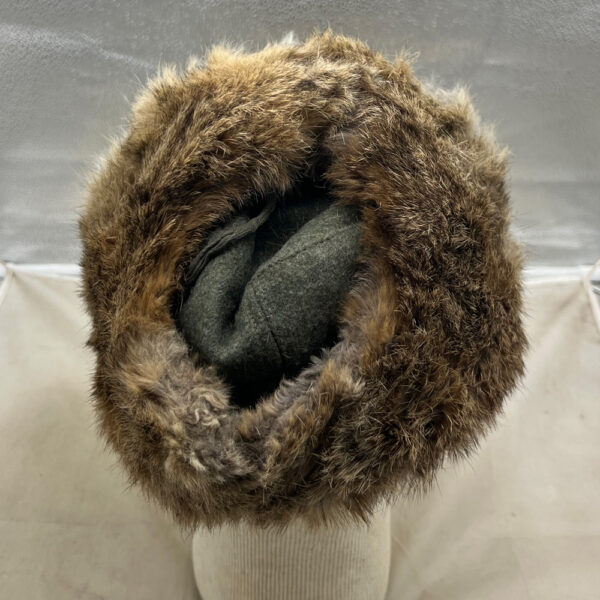 WW2 German Army Fur Hat Size 57 1942 - Image 4