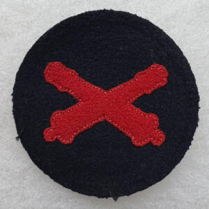 1908 US Army Coast Artillery Chevron Patch