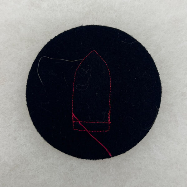 US Army 1908 Coast Artillery Gunner Chevron Patch - Image 2