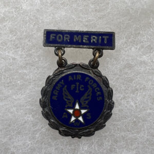 WW2 US Air Warning Service Merit Pin Sterling