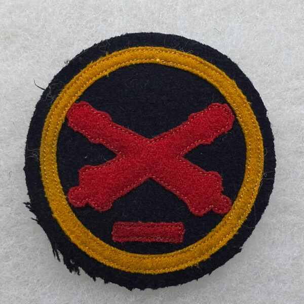 1908 US Army Coast Artillery Chevron Patch