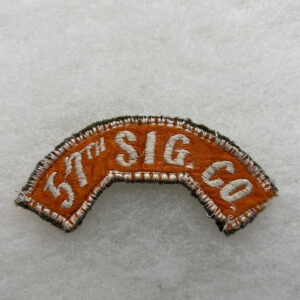 US Army 57th Signal Company Tab Korean Made