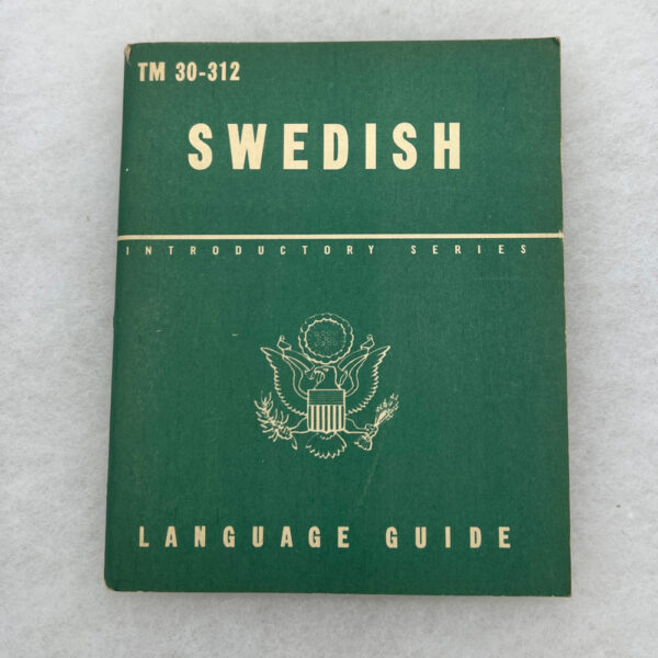 WW2 US Swedish Language Guide Booklet