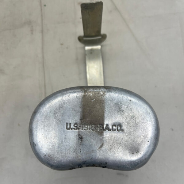 WW1 US Canteen Cup 1918 B. A. Co - Image 4