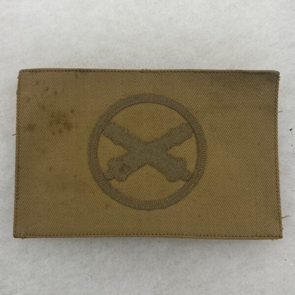1908 US Army Artillery Khaki Chevron Patch