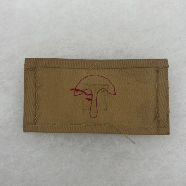 1908 US Army Artillery Saddler Khaki Chevron Patch - Image 2