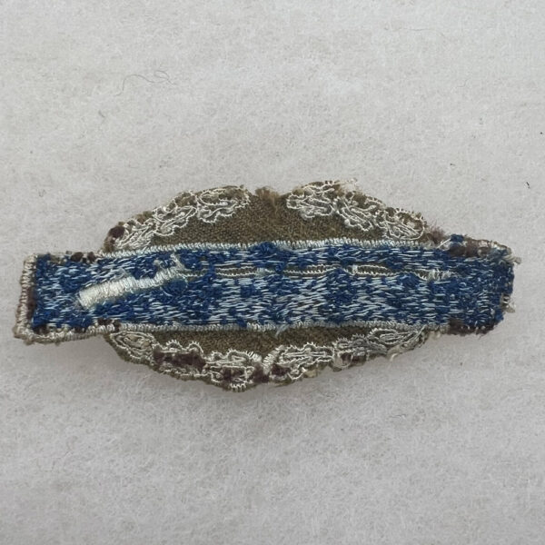 WW2 US Army Combat Infantry Badge Cloth Italian Made Worn - Image 3