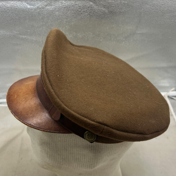 WW2 US Army Enlisted Men's OD Visor Hat English Made Wool - Image 3
