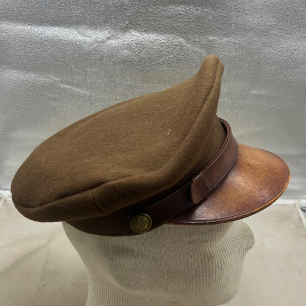 WW2 US Army Enlisted Men's OD Visor Hat English Made Wool - Image 5