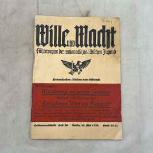 WW2 German Hitler Youth Leaders Journal May 1938
