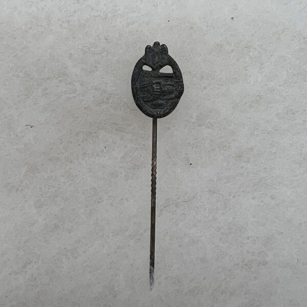 WW2 German Panzer Assault Badge Silver Stick Pin