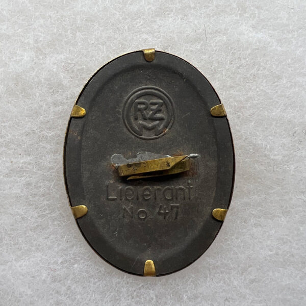 WW2 German DAF Cap Pin RZM - Image 2