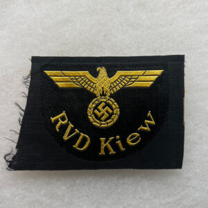 WW2 German Reichsbahn Sleeve Eagle RVD Kiew Bevo