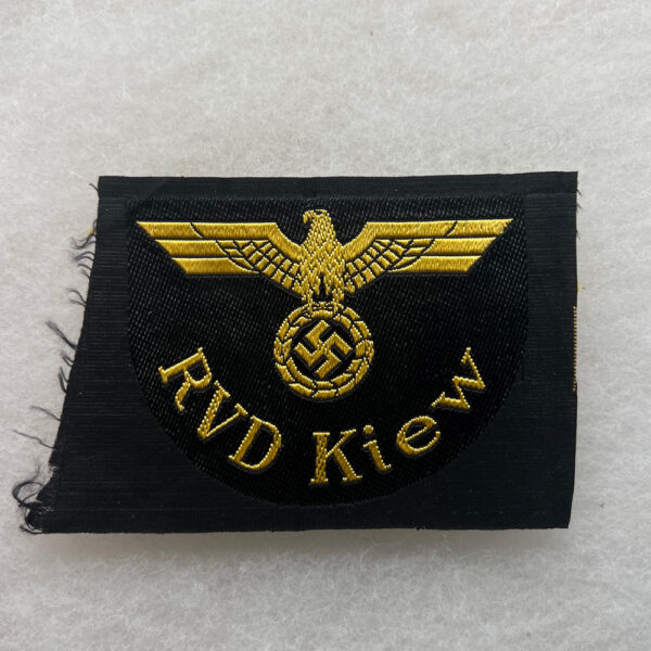 WW2 German Reichsbahn Sleeve Eagle RVD Kiew Bevo
