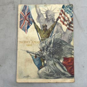 WW2 US Army Merry Christmas 1944 Card Belgium