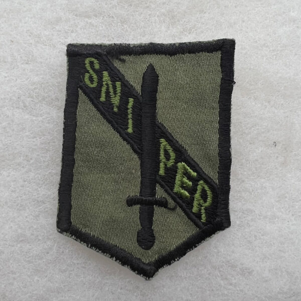 US Army 1st Field Force Sniper School Patch Subdued Theater Made