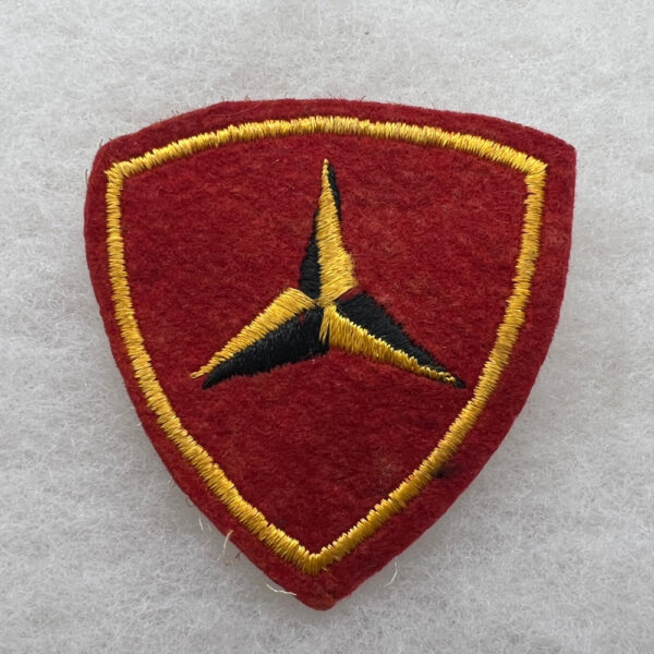 WW2 US 3rd Marine Division Patch Felt