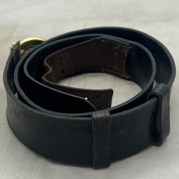 WW2 German Reichsbahn Leader's Belt and Buckle DRGM 40 Assmann - Image 4