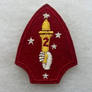 WW2 US 2nd Marine Division Patch Felt