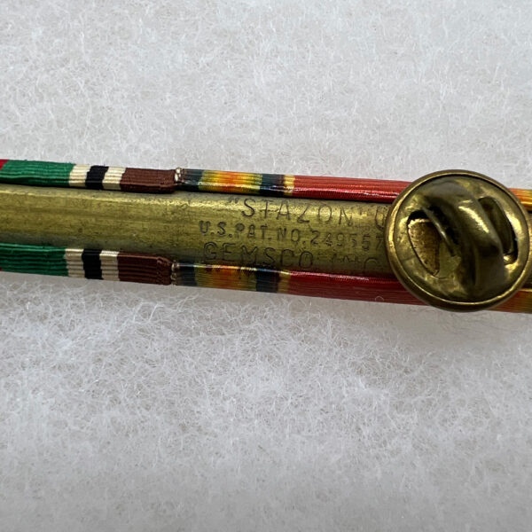 US Army ETO Ribbon Bar 5 Battle Stars Gemsco 3/8 Inch - Image 3