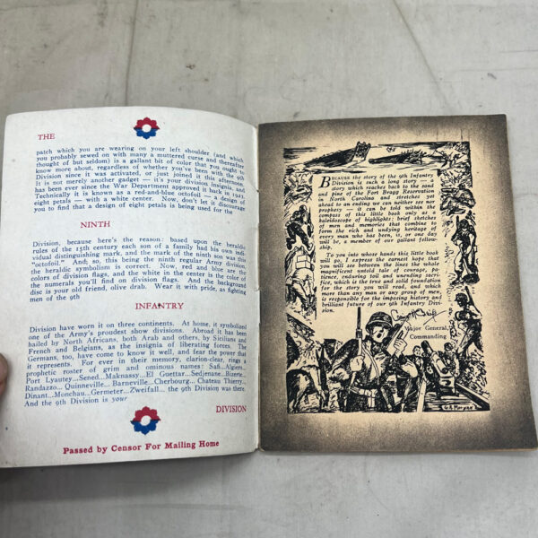 WW2 US Army 9th Infantry Division Booklet - Image 2