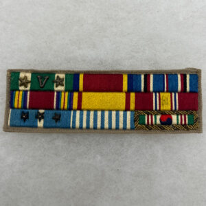WW2 / Korean War US Navy Officer Ribbon Bar Rack Theater Made