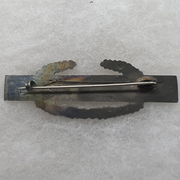 WW2 US Army Combat Infantry Badge Theater Made Pinback - Image 3