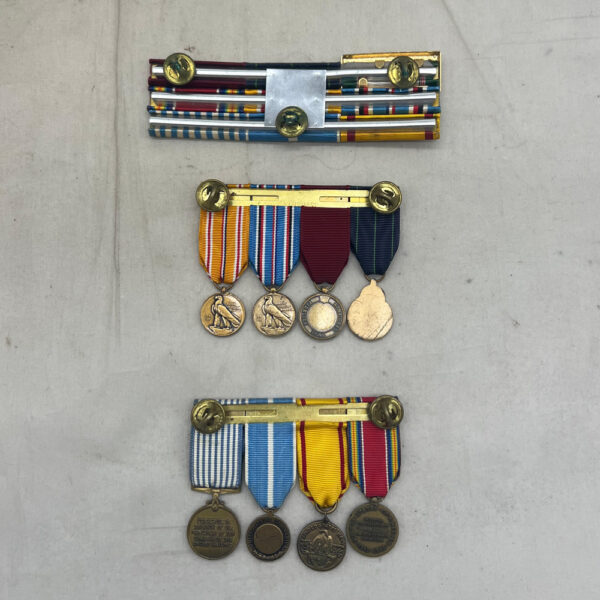 WW2 / Korean War US Navy Ribbon Bar Rack / Miniature Medal Grouping - Image 4