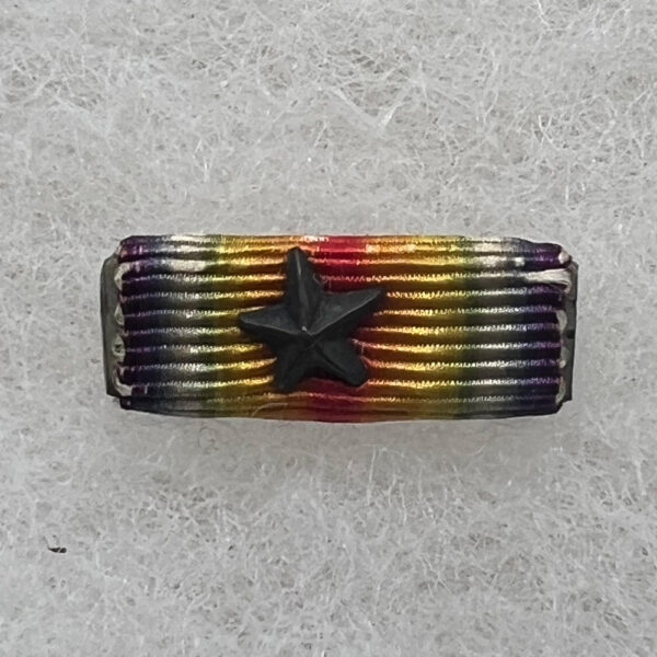 WW1 US Victory Medal Miniature Ribbon Bar With Battle Star