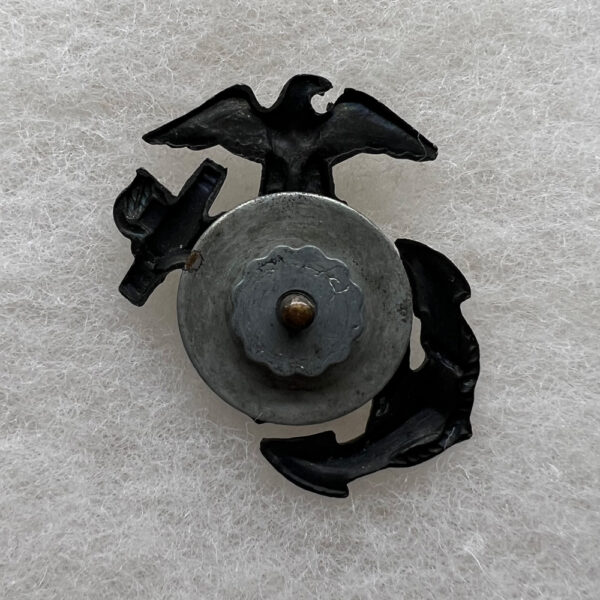 WW2 US Marine Corps Enlisted Visor Hat EGA - Image 2