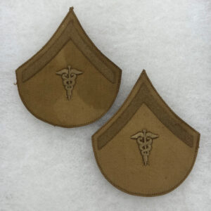 US Army 1902 Medical Chevron Set Khaki