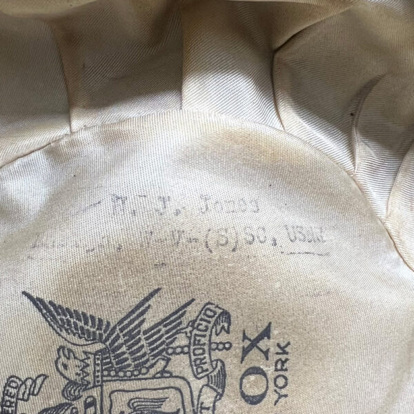 WW2 US Navy Waves Officer's Cap Size 22 Named Knox - Image 9