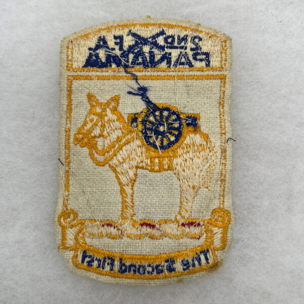 WW2 US Army 2nd Field Artillery Panama Patch Felt - Image 2