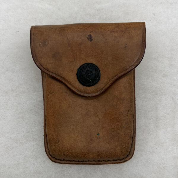 Pre-WW1 US Army Eagle Snap Leather Ammo Pouch 1915 Rock Island Arsenal