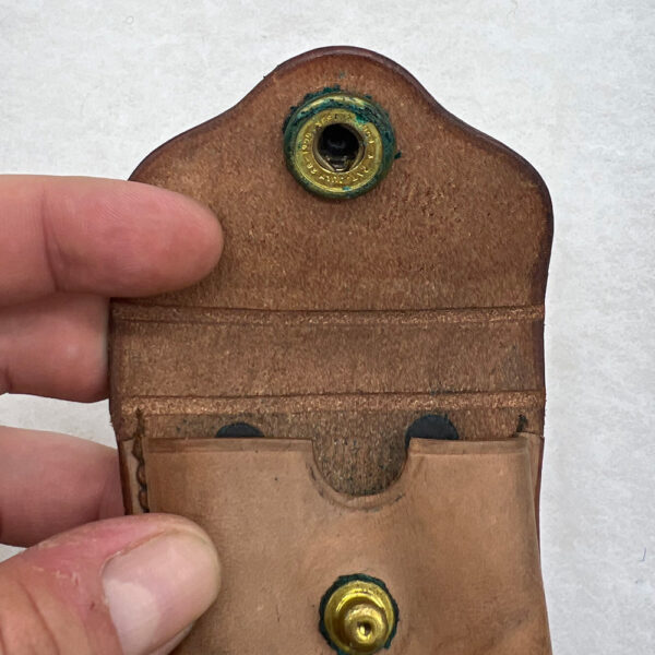 Pre-WW1 US Army Eagle Snap Leather Ammo Pouch 1915 Rock Island Arsenal - Image 3