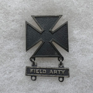 WW2 US Army Marksman Badge With Field Artillery Bar Sterling