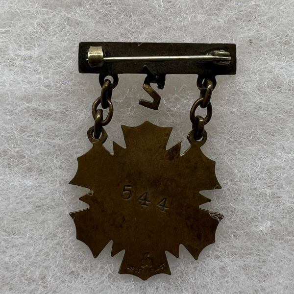 Pre-WW2 US Army 258th Field Artillery NY National Guard Badge Pin - Image 2